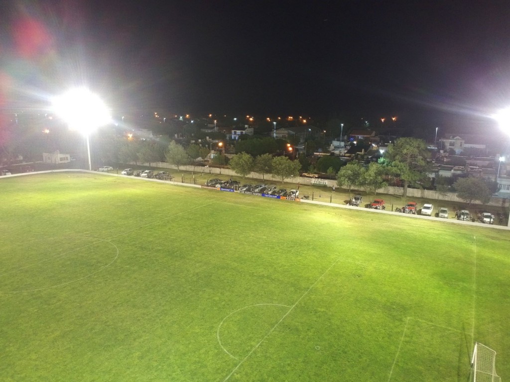 Inauguración de riego e iluminación del estadio Manuel A. Nieto, CAP